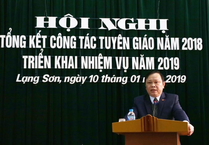 Đồng chí Nông Văn Thảm, Trưởng ban Tuyên giáo Tỉnh ủy Lạng Sơn: Các cấp uỷ đảng đã quan tâm xây dựng các nhân tố mới, mô hình điển hình tiên tiến trong việc làm theo tư tưởng, đạo đức, phong cách Hồ Chí Minh.