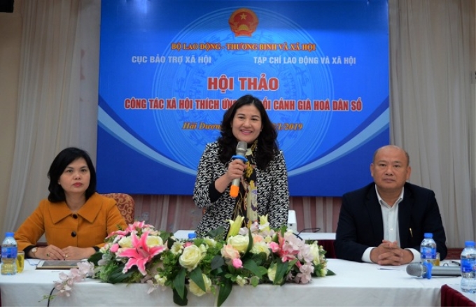 Thứ trưởng Nguyễn Thị Hà phát biểu khai mạc Hội thảo