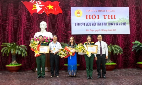 Hội thi báo cáo viên giỏi năm 2019 tỉnh Bình Thuận thành công tốt đẹp