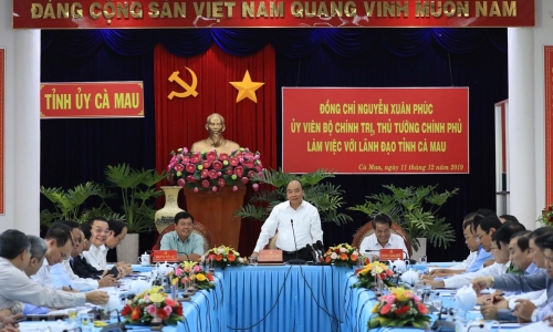 Thủ tướng: Chính quyền, doanh nghiệp Cà Mau cần có tư duy hội nhập
