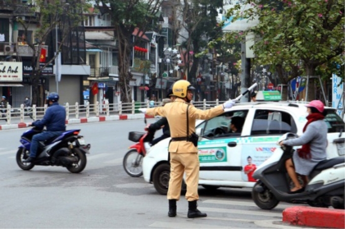 Ngày 15/12, Cục CSGT tổ chức ra quân đồng loạt đảm bảo ATGT dịp Tết trên toàn quốc. Ảnh:TL.