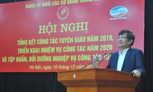 Đảng ủy Khối các cơ quan Trung ương: Triển khai nhiệm vụ công tác tuyên giáo năm 2020