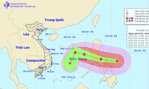 Bão Kammuri giật cấp 16 đi vào Biển Đông trở thành bão số 7
