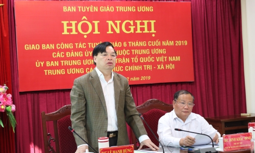 Đổi mới tư duy, nắm chắc tình hình, chủ động, sáng tạo, hành động tại chỗ, liên kết thông tin trong công tác tuyên giáo