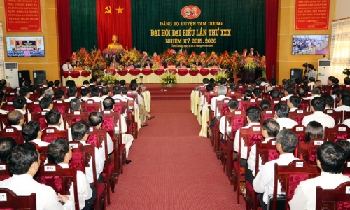 Triển khai Kế hoạch thực hiện Chỉ thị số 35 của Bộ Chính trị về đại hội đảng bộ các cấp ở Tam Dương