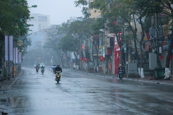 Hà Nội nhiều mây, sáng và đêm có mưa nhỏ, mưa phùn và sương mù
Nguồn ảnh: Vietnam+