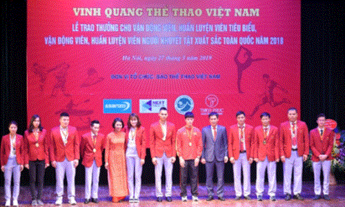 Trao thưởng Chương trình “Vinh quang Thể thao Việt Nam” lần thứ 40