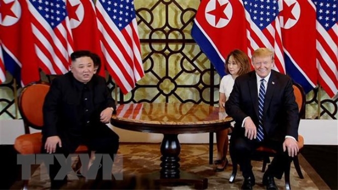 Tổng thống Donald Trump và nhà lãnh đạo Triều Tiên Kim Jong-un. (Nguồn: TTXVN)