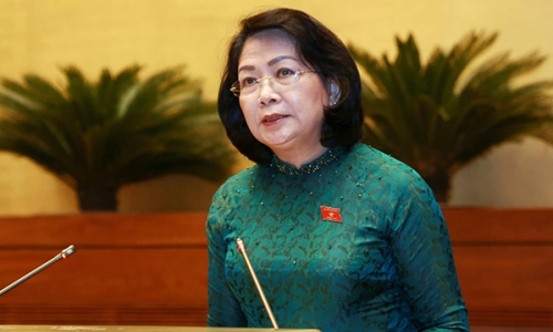 Bà Đặng Thị Ngọc Thịnh thay Chủ tịch nước Nguyễn Phú Trọng trình Công ước 98