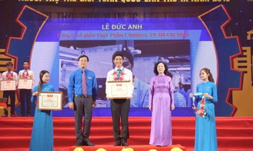 Trao tặng Giải thưởng “Người thợ trẻ giỏi” toàn quốc năm 2019 cho 34 cá nhân tiêu biểu