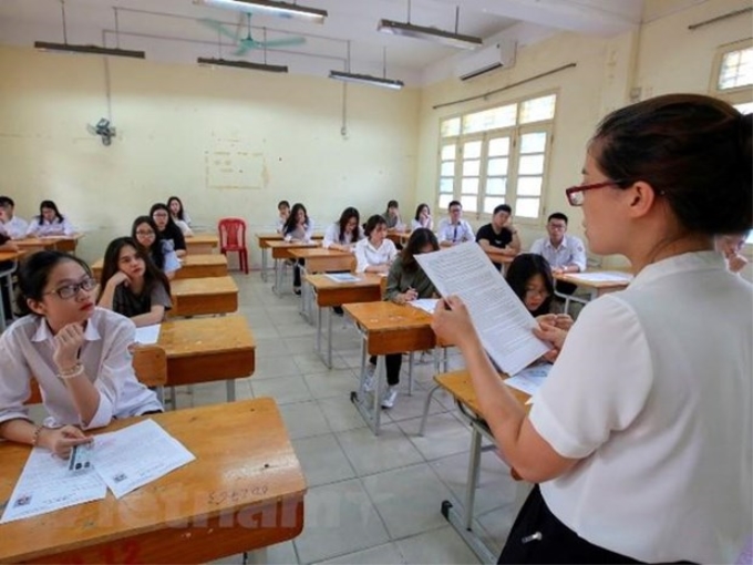 Thí sinh dự thi Trung học phổ thông quốc gia. (Ảnh: Vietnam+)