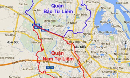 Hà Nội điều chỉnh địa giới một số quận