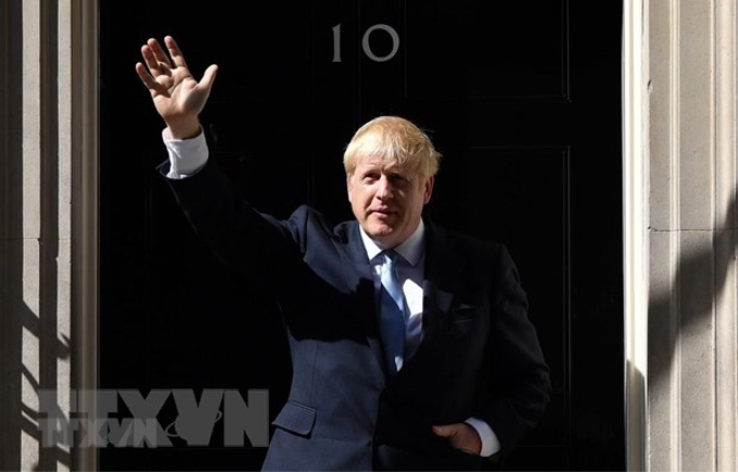 Tân Thủ tướng Anh Boris Johnson tại số 10 phố Downing ở thủ đô London ngày 24/7/2019. (Nguồn: AFP/ TTXVN)