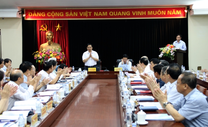 Quang cảnh buổi làm việc (Ảnh: TA)