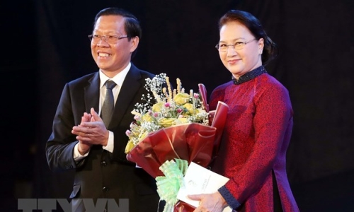Chủ tịch Quốc hội dự lễ kỷ niệm 60 năm Bến Tre Đồng Khởi