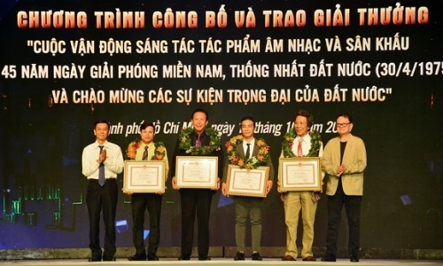 Thành phố Hồ Chí Minh trao giải thưởng về sáng tác âm nhạc và sân khấu