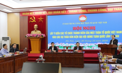 Lấy ý kiến các tổ chức thành viên của MTTQ Việt Nam vào dự thảo Văn kiện Đại hội XIII của Đảng
