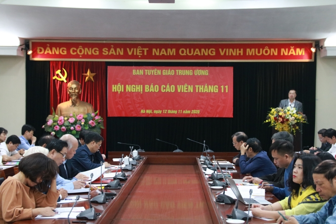 Đồng chí Lê Mạnh Hùng, Phó Trưởng ban Tuyên giáo Trung ương quán triệt nội dung Kết luận số 76-KL/TW, ngày 4/6/2020 của Bộ Chính trị về tiếp tục thực hiện Nghị quyết số 33-NQ/TW .