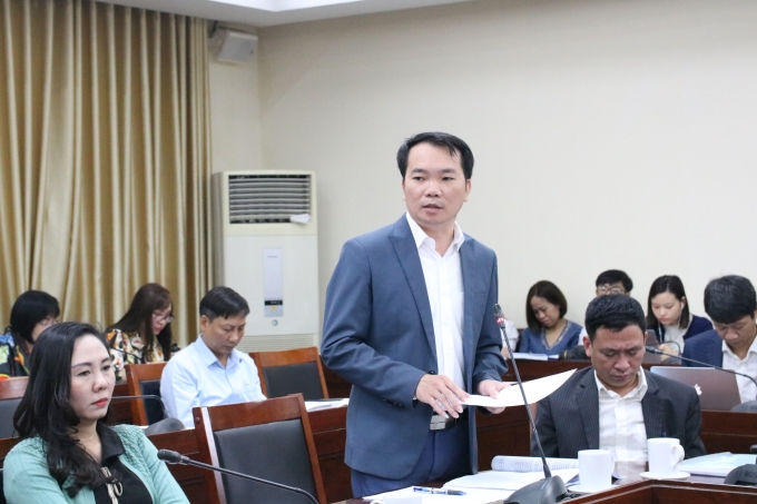 Đồng chí Lê Chí Công, Phó Trưởng ban Tuyên giáo Tỉnh ủy Lai Châu chia sẻ về việc xây dựng và tuyên truyền mô hình hay, cách làm hiệu quả, điển hình tiên tiến trong thực hiện Chỉ thị 05.