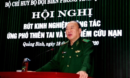BĐBP Quảng Bình: Rút kinh nghiệm công tác phòng chống thiên tai, tìm kiếm cứu nạn