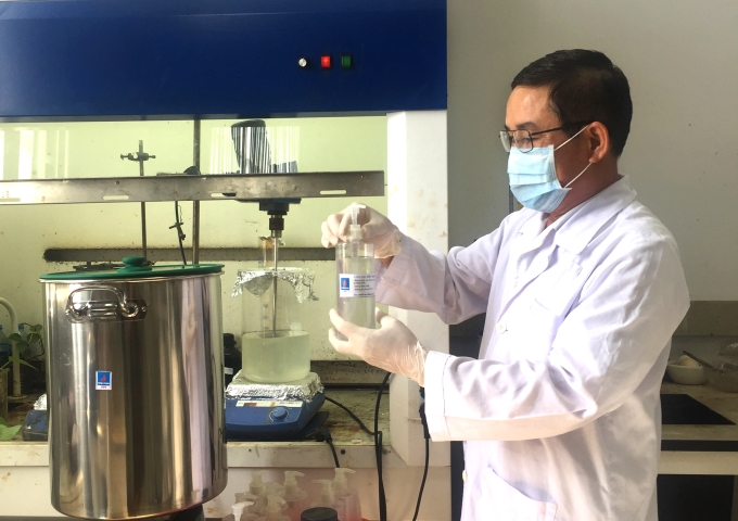 Pha chế VPI-gel trong phòng thí nghiệm