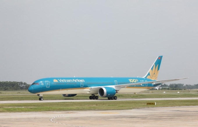 Máy bay của các hãng hàng không Việt Nam (Vietnam Airlines) tại sân bay Nội Bài. (Ảnh: TTXVN)