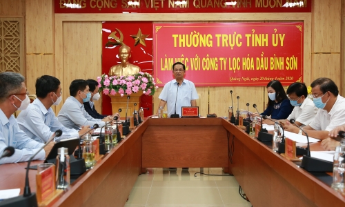 Tỉnh Quảng Ngãi đồng hành cùng BSR tháo gỡ khó khăn