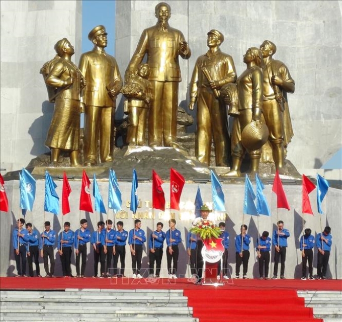 Phó Thủ tướng Thường trực Trương Hòa Bình phát biểu tại Lễ ra quân Chiến dịch Thanh niên tình nguyện Hè năm 2020. Ảnh: Đức Thọ/TTXVN.