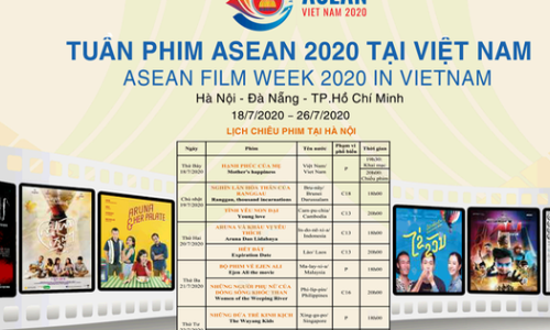 Tuần phim ASEAN tổ chức tại 3 thành phố lớn