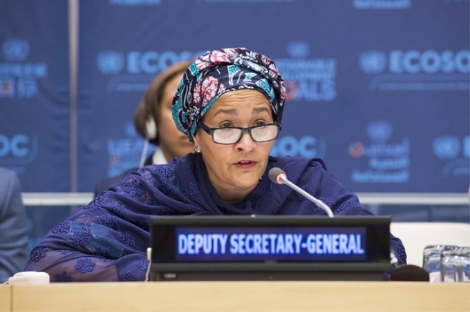 Phó Tổng Thư ký thường trực Liên hợp quốc Amina Mohammed. (Ảnh: LHQ)