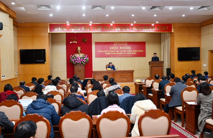 Ban Tuyên giáo Tỉnh ủy Lào Cai tổ chức hội nghị tổng kết công tác tuyên giáo năm 2020; triển khai nhiệm vụ năm 2021.
