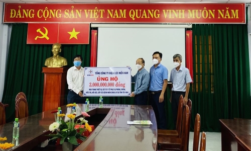 EVNSPC ủng hộ 3 tỷ đồng cho Tây Ninh