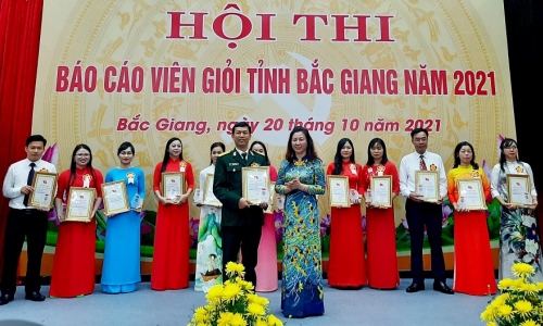 Bắc Giang: 15 thí sinh xuất sắc tham gia Hội thi Báo cáo viên giỏi cấp tỉnh