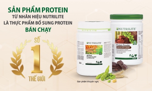 Dòng sản phẩm Nutrilite protein đạt danh hiệu bán chạy số 1 thế giới