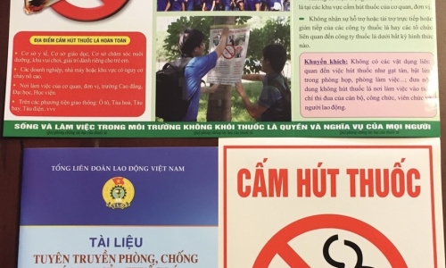 LĐLĐ tỉnh Ninh Bình ​xây dựng chương trình, kế hoạch để triển khai công tác phòng chống tác hại thuốc lá