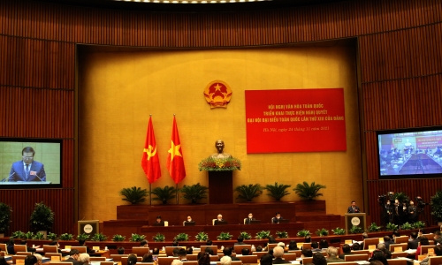 Khai mạc Hội nghị Văn hóa toàn quốc triển khai thực hiện Nghị quyết Đại hội đại biểu toàn quốc lần thứ XIII của Đảng