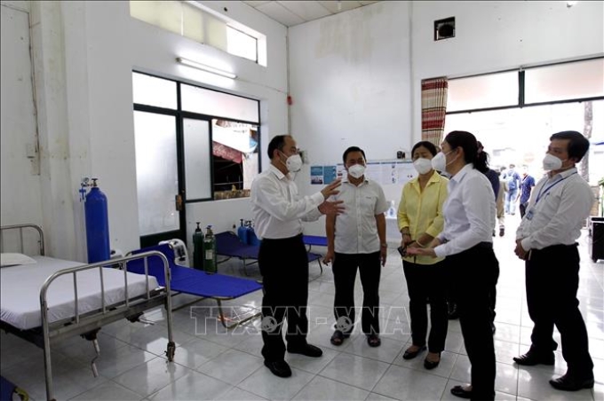 Một trạm y tế lưu động tại TP Hồ Chí Minh