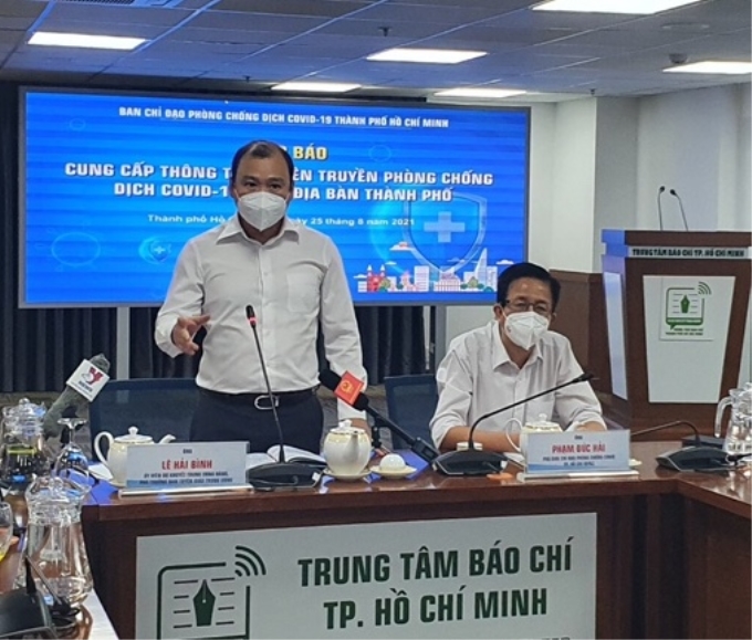 Đồng chí Lê Hải Bình, Ủy viên dự khuyết Trung ương Đảng, Phó Trưởng ban Tuyên giáo Trung ương cùng tổ công tác đặc biệt của Ban Tuyên giáo Trung ương làm việc với các tỉnh, thành phố phía Nam về công tác tuyên truyền phòng, chống dịch COVID-19.