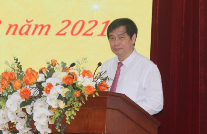 Phó trưởng ban Tuyên giáo Trung ương Phan Xuân Thủy phát biểu tại Hội thi.