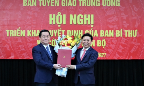 Đồng chí Trần Thanh Lâm được bổ nhiệm giữ chức Phó Trưởng ban Tuyên giáo Trung ương