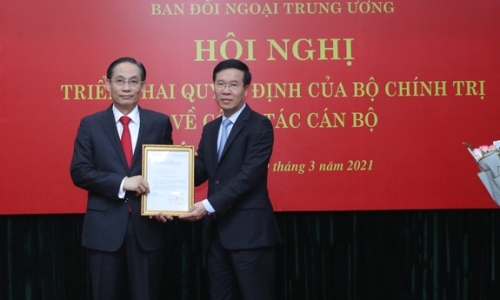 Thứ trưởng Ngoại giao Lê Hoài Trung giữ chức Trưởng Ban Đối ngoại Trung ương