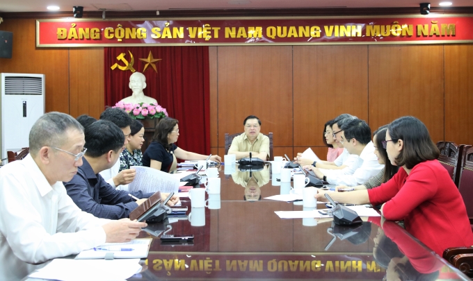 Quang cảnh buổi làm việc. (Ảnh: TA)