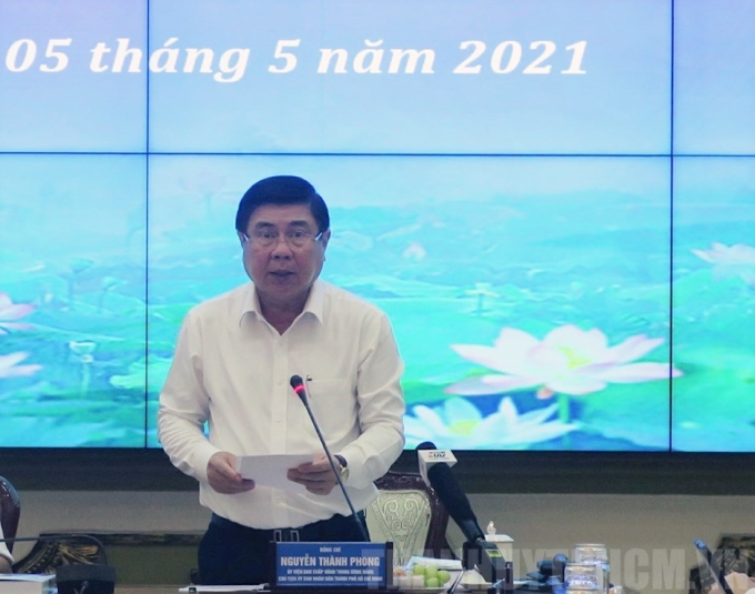 Chủ tịch UBND TPHCM Nguyễn Thành Phong phát biểu khai mạc hội thảo