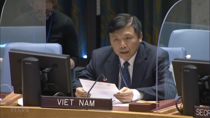 Đại sứ Đặng Đình Quý - Trưởng Phái đoàn đại diện thường trực Việt Nam tại Liên hợp quốc. (Ảnh: TTXVN)