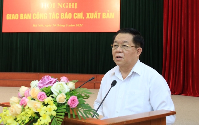 Bí thư Trung ương Đảng, Trưởng ban Tuyên giáo Trung ương Nguyễn Trọng Nghĩa phát biểu kết luận, chỉ đạo Hội nghị.