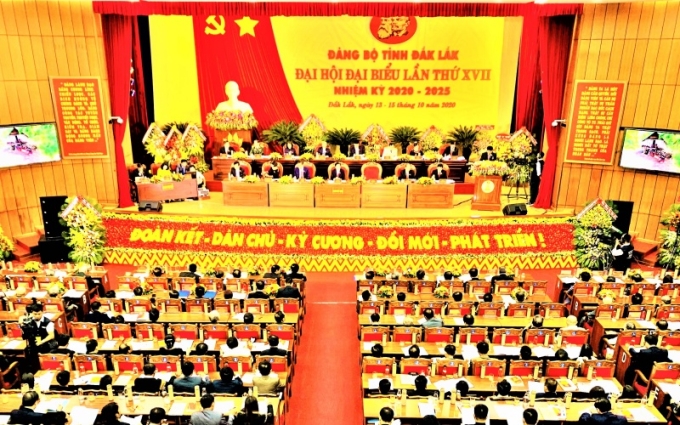 Đại hội Đảng bộ tỉnh Đắk Lắk lần thứ XVII, nhiệm kỳ 2020 - 2025