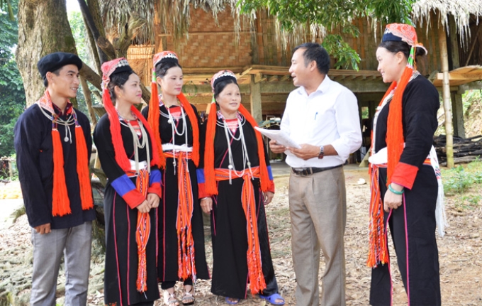 Tuyên truyền pháp luật đến với người dân tộc Dao thôn Tân Lập, huyện Sơn Dương, tỉnh Tuyên Quang.