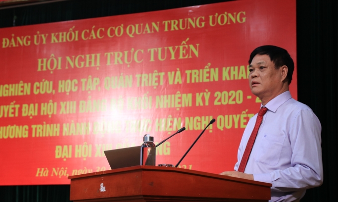 Đồng chí Huỳnh Tấn Việt phát biểu chỉ đạo tại Hội nghị.