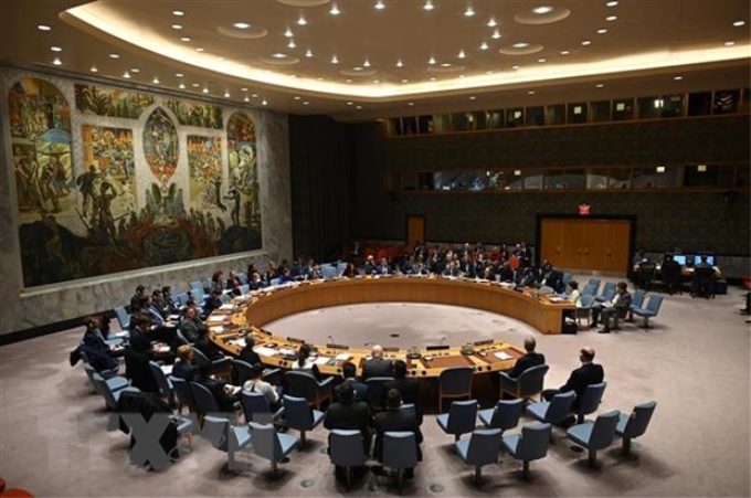 Toàn cảnh phiên họp Hội đồng Bảo an Liên hợp quốc ở New York, Mỹ. (Ảnh: AFP/TTXVN)