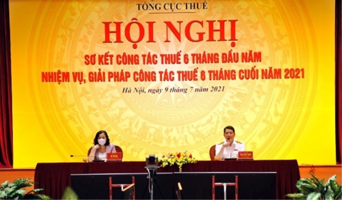 Hội nghị sơ kết công tác thuế 6 tháng đầu năm 2021